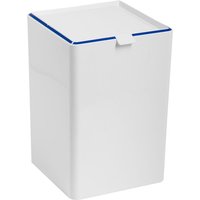 Papierkorb Mülleimer für das Bad 8,5L aus Harz weiss und blau Mod. Keope Papierkorb Mülleimer für das Bad 8,5L aus Harz weiss und blau Mod. Keope von IDRALITE