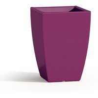 Tekcnoplast - Harz-Blumentopf eckig mod. Parodia 33x33 cm h 50 Violett von TEKCNOPLAST