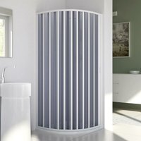 Idralite - Rund-Duschkabine in pvc h 185 mod. Sharp seitlich 70x90 cm Radius 38 von FORTE