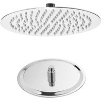 Runde Kopfbrause poliertem Edelstahl Regendusche Durchmesser 25 mod. Thin Line von IDRALITE