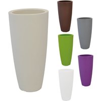 Runde Vase 'Stilo' ø Cm 33 x h 70 - 12 Lt. Elfenbein von IDRALITE