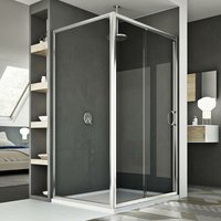 Idralite - Schiebe-Duschkabine Klarglas h 185 mod. Replay Duo 1 Tür 90x130 cm Idralite - Schiebe-Duschkabine Klarglas h 185 mod. Replay Duo 1 Tür 90x130 cm von IDRALITE