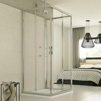 Idralite - Schiebeduschkabine 3-seitig Klarglas h 198 mod. Evolution Trio 70x75x70 cm Idralite - Schiebeduschkabine 3-seitig Klarglas h 198 mod. Evolution Trio 70x75x70 cm von IDRALITE
