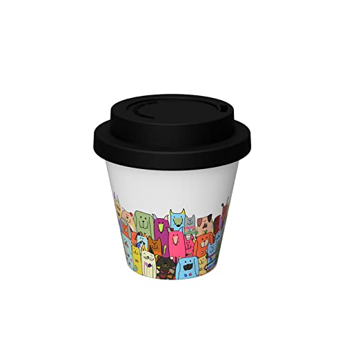 IDRINK® - Mini Tasse aus RPET Stay Pawsive, 90 ml von IDRINK