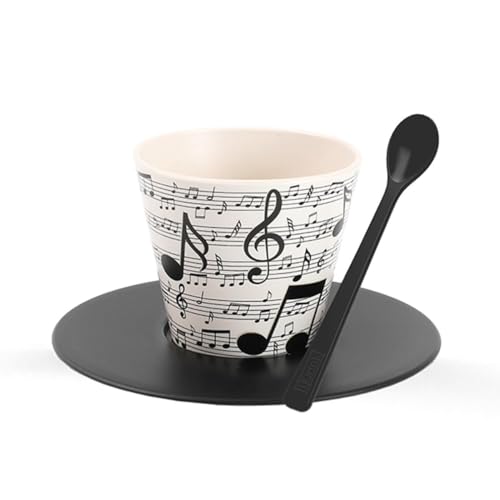 IDRINK® - Set Tasse, Untertasse und Löffel aus RPET MUSIC von IDRINK