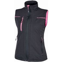 Ärmelloser Arbeitsschutzweste SATURN Damen - Grau/Fuchsia XL von Rode