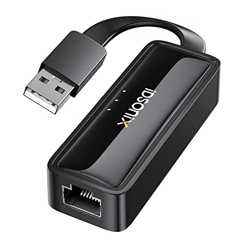 iDsonix USB-Ethernet-Adapter, USB 2.0 zu 10/100 LAN Netzwerkadapter RJ45 Gigabit Ethernet Konverter Kompatibel mit Nintendo Switch, MacBook, iMac, Surface Pro, Laptop, PC iDsonix USB-Ethernet-Adapter, USB 2.0 zu 10/100 LAN Netzwerkadapter RJ45 Gigabit Ethernet Konverter Kompatibel mit Nintendo Switch, MacBook, iMac, Surface Pro, Laptop, PC von IDSONIX SMART INTERACTIVE