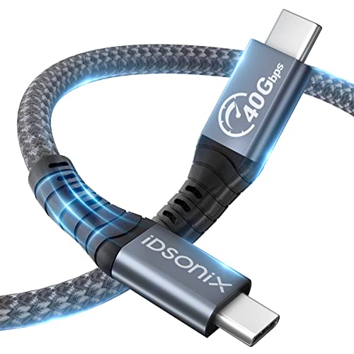 iDsonix USB Kabel für Thunderbolt 4 Kabel, 8K@60HZ Display/40Gbps Datentransfer PD 100W(20V/5A) für MacBooks, Laptops, Docks, SSD, 0.8m von IDSONIX SMART INTERACTIVE