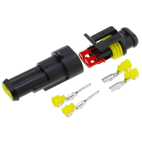 10 Kit 2 Pin Way Waterproof Electrical Wire Connector 1.5mm Terminals 2Pin von IDUTQUMW