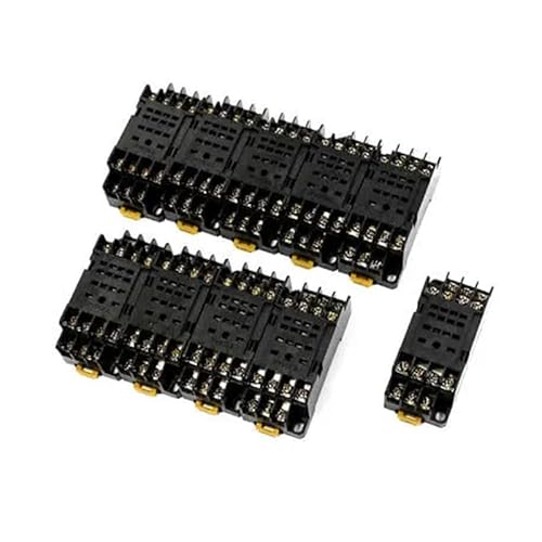 10 Pcs PYF14A Type 14P 35mm DIN Rail Relay Socket Base Stand for H3Y-4 von IDUTQUMW