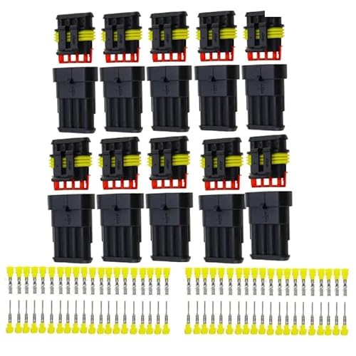 10 sets Kit 4P 4Pins Way AMP 1.5 seal Waterproof Electrical automotive Wire Connector for car Motorcycle 10 sets Kit 4P 4Pins Way AMP 1.5 seal Waterproof Electrical automotive Wire Connector for car Motorcycle von IDUTQUMW