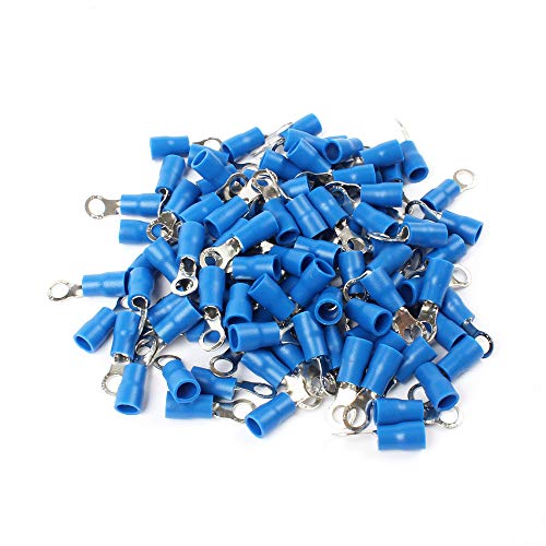 100PCS RV2-4 Blue Ring Insulated Wire Connector Electrical Crimp Terminal Cable Wire Connector for 1.5-2.5mm2 100PCS RV2-4 Blue Ring Insulated Wire Connector Electrical Crimp Terminal Cable Wire Connector for 1.5-2.5mm2 von IDUTQUMW