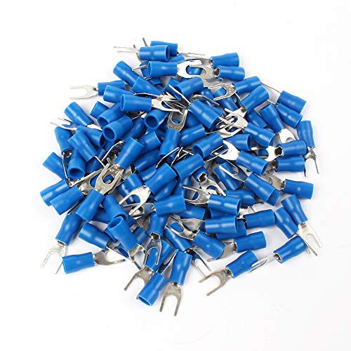 100PCS SV2-4 Blue Furcate Cable Wire Connector Furcate Pre-Insulating Fork Spade 16~14AWG Wire Crimp Terminals 100PCS SV2-4 Blue Furcate Cable Wire Connector Furcate Pre-Insulating Fork Spade 16~14AWG Wire Crimp Terminals von IDUTQUMW