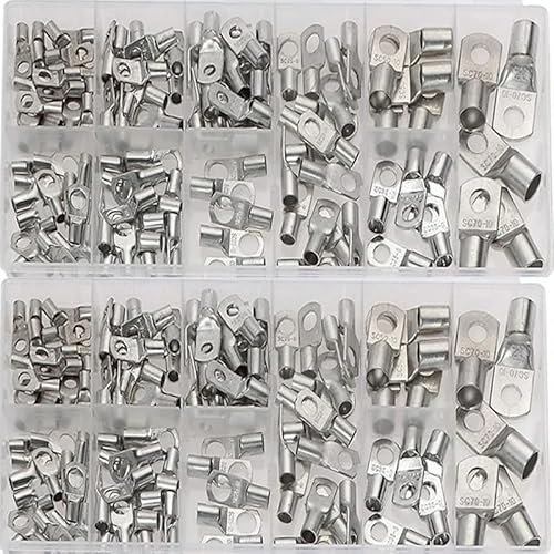 110PCS Wire Crimp Connector Tinned Copper Ring Terminals Soldered Connector Kit Battery Terminal Wire Connector Terminals 110PCS Wire Crimp Connector Tinned Copper Ring Terminals Soldered Connector Kit Battery Terminal Wire Connector Terminals von IDUTQUMW