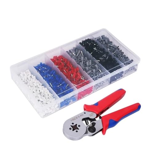 1500pcs Tube Terminal Insulated Terminal+ 1PCS Pliers HSC8 6-4 Crimping Tool 0.25-10mm² Wire Connector Electrical Tube Terminals 1500pcs Tube Terminal Insulated Terminal+ 1PCS Pliers HSC8 6-4 Crimping Tool 0.25-10mm² Wire Connector Electrical Tube Terminals von IDUTQUMW