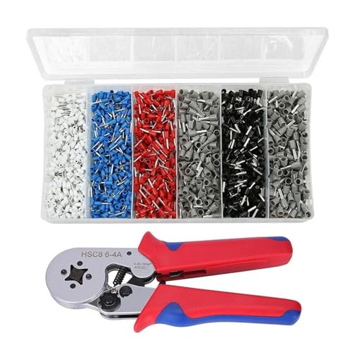 1500pcs Tube Terminal Insulated Terminal+ 1PCS Pliers HSC8 6-4 Crimping Tool 0.25-10mm² Wire Connector Electrical Tube Terminals 1500pcs Tube Terminal Insulated Terminal+ 1PCS Pliers HSC8 6-4 Crimping Tool 0.25-10mm² Wire Connector Electrical Tube Terminals von IDUTQUMW
