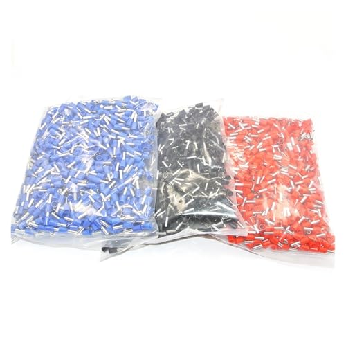 3000PCS E1508 16AWG 1.5mm2 Red Blue Black Insulated Wire Crimp Connector E1508 Insulated Cord End Terminal Wire Ferrules von IDUTQUMW
