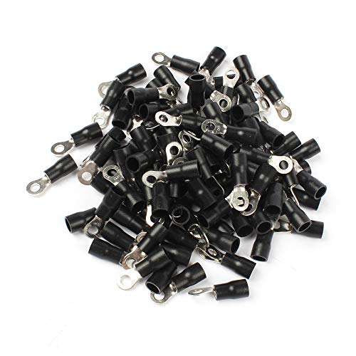50PCS RV3.5-4 Black Ring insulated terminal suit 2.5-4mm2 cable Crimp Terminal Cable Wire Connector 50PCS RV3.5-4 Black Ring insulated terminal suit 2.5-4mm2 cable Crimp Terminal Cable Wire Connector von IDUTQUMW