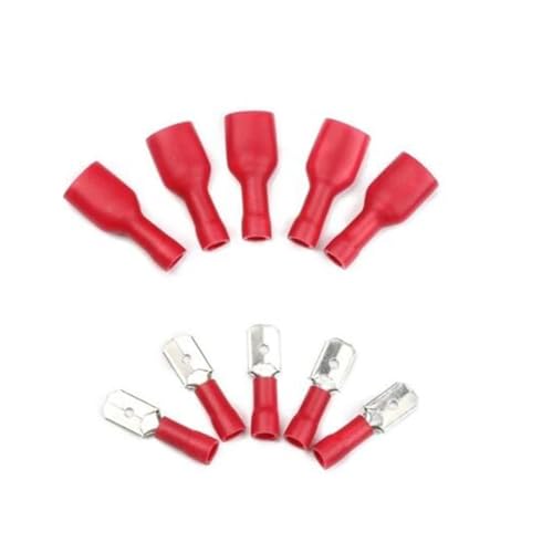 FDFD1.25-250 * 50 MDD1.25-250 * 50 50pcs 25setRed Male Female male wire connections Crimp Terminal Connectors von IDUTQUMW