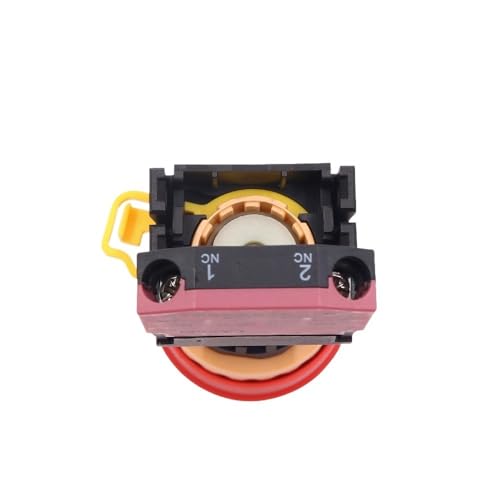 IDUTQUMW 22mm Latching Lock Push Button Switch Elevator Emergency Stop LA36M-11ZS Red Power Supply 2NC 10A von IDUTQUMW