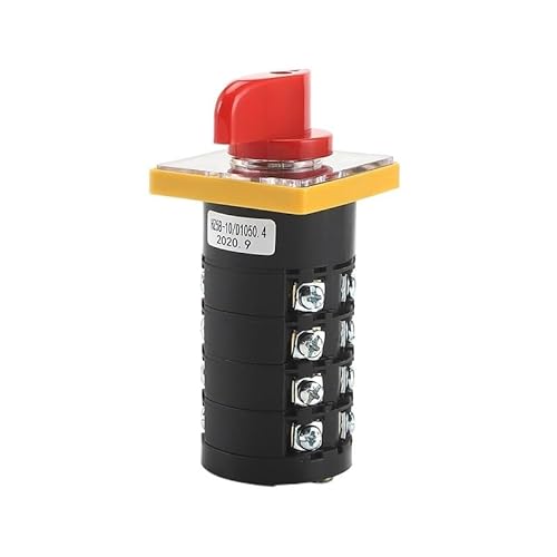 IDUTQUMW HZ5B-10/D1050.4 10A 1 0 2 3 Positions 4 Pole 16 Terminals Red Handle Cam Combination Switch von IDUTQUMW