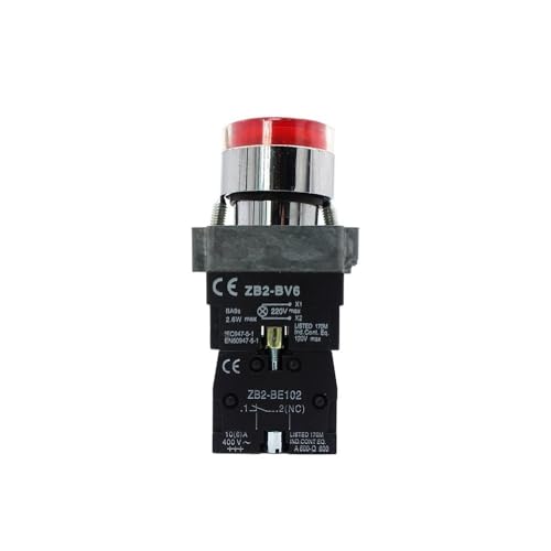 IDUTQUMW LED Push Button Switch XB2-BW3462 Flat Round Indicator Light von IDUTQUMW