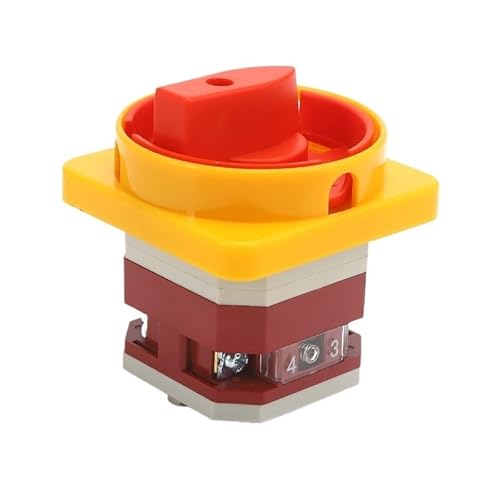 IDUTQUMW LW12-16/1GS 16A 2 Position Combination Power Knob Padlock Control Circuit Cut-Off Rotary Cam Switch 1 Pole 4 Screw von IDUTQUMW