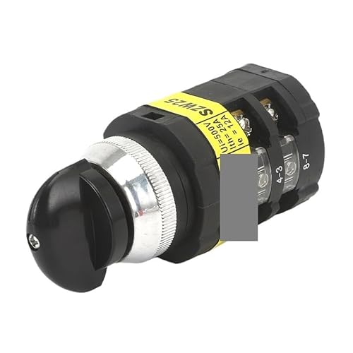 IDUTQUMW SZW25-30D/2 25A Black Handle Three Position Two Pole 8 Screw Terminals Rotary Changeover Cam Switch von IDUTQUMW