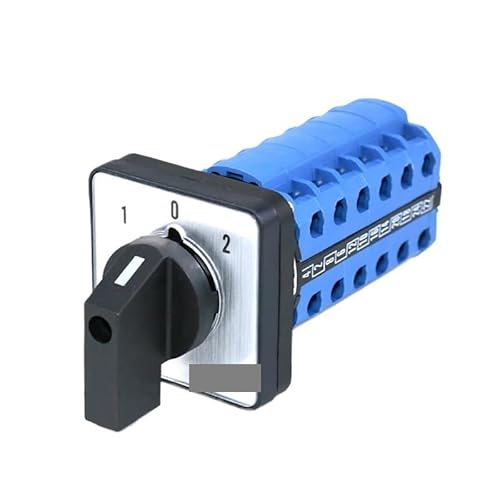 IDUTQUMW SZW26/LW26-20 48mm Panel 20A 660V 6 Poles ON-Off-ON Reverse Dual Power Switching Rotation Combination Changeover Switch von IDUTQUMW