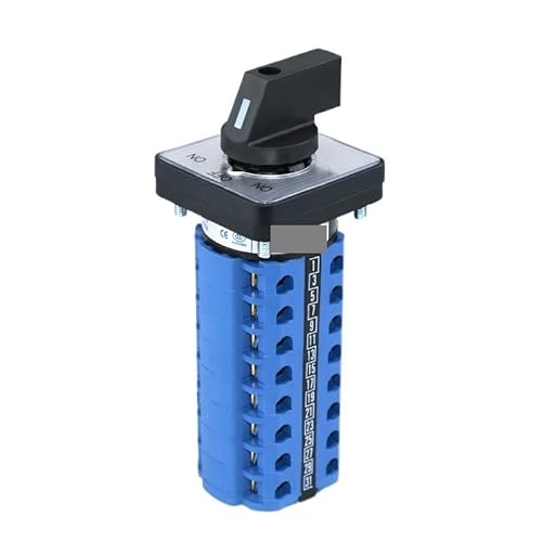 IDUTQUMW SZW26/LW26-20 8 Phases 32 Screws 8P ON-Off-ON Panel 64mm 660V 20A Rotary Turn Switch Conversion Controller von IDUTQUMW