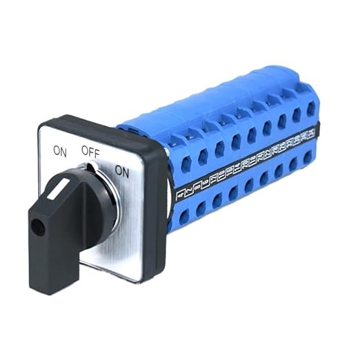 IDUTQUMW SZW26/LW26-20 LW28 LW39B 64X64mm Panel ON-Off-ON 36 Screws 9 Phases Latching Rotary Cam Selector Switches von IDUTQUMW