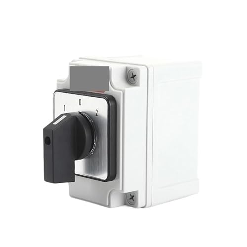 IDUTQUMW SZW26/LW26-32/D202.2EF 32A 3 Position 2 Phase 8 Screws Changeover Rotary Cam Switch with Box von IDUTQUMW