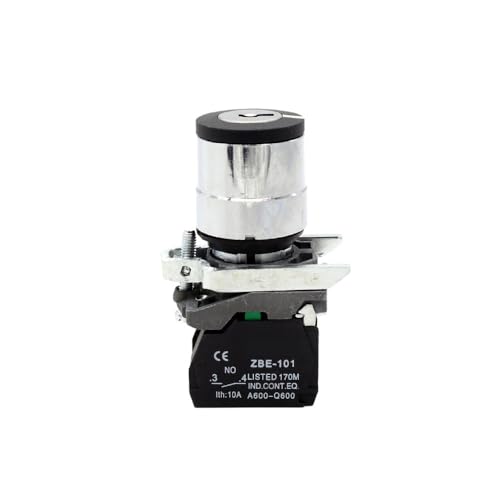 IDUTQUMW XB4-BG21 220v keyed Electrical Switch/keylock Push Button Switch 2 Position with Key von IDUTQUMW