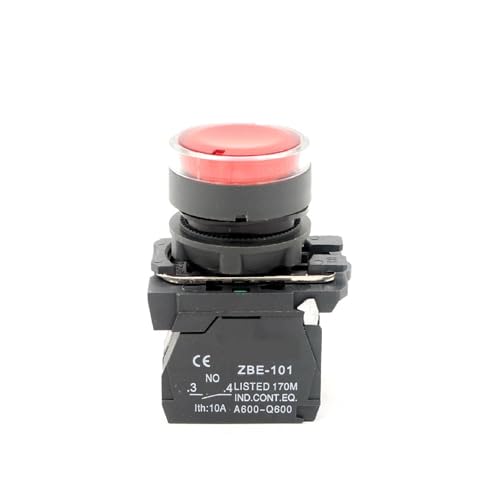 IDUTQUMW XB5-AW34M5 red Indicator Push Button Spring switches Push Light led von IDUTQUMW