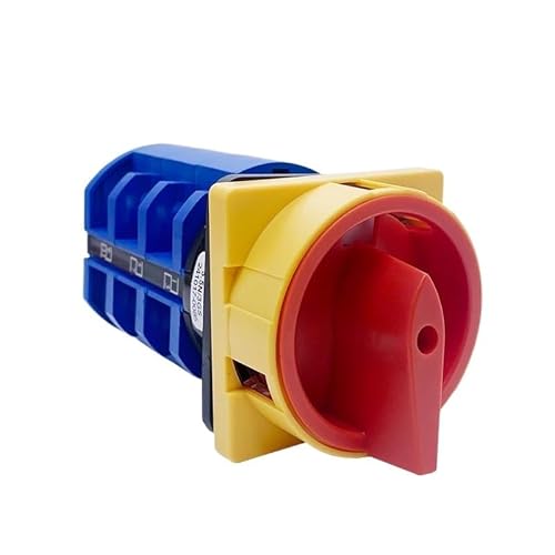 IDUTQUMW YMW26GS-63A 5.5N/3 Isolator Changeover Rotary Cam Switch Power Cut-Off Knob Padlock Control Circuit Off-ON von IDUTQUMW