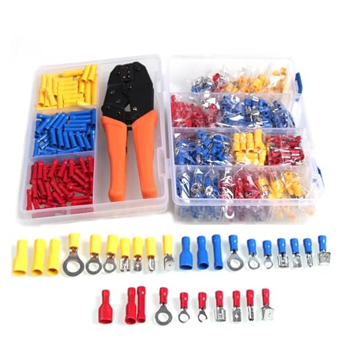 Insulated U-type Fork Set Terminals Crimp Cable Wire Connectors Female And Male Kit Full Butt Assorted Pliers Accessories von IDUTQUMW