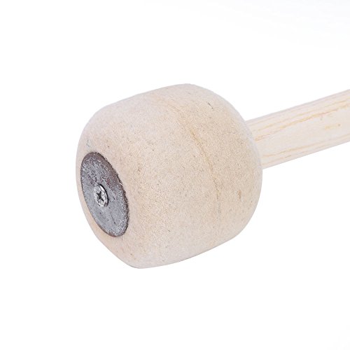 IDWT Filzhammer, Percussion Drum Mallet, Bass Drum Mallet, 12,8 Zoll für Studenten für Profis Instrumentenzubehör Percussion Band Zubehör von IDWT