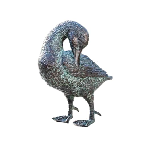 IDYL Bronze-Skulptur Eine Ente die Sich wäscht | 23x11x21 cm | Tierfigur aus Bronze handgefertigt | Gartenskulptur oder Teich-Dekoration | Hochwertiges Kunsthandwerk | Wetterfest IDYL Bronze-Skulptur Eine Ente die Sich wäscht | 23x11x21 cm | Tierfigur aus Bronze handgefertigt | Gartenskulptur oder Teich-Dekoration | Hochwertiges Kunsthandwerk | Wetterfest von IDYL