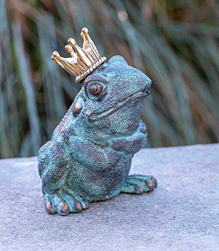 IDYL Bronze-Skulptur Froschkönig | 20x11x15 cm | Tierfigur aus Bronze handgefertigt | Gartenskulptur oder Teich-Dekoration | Hochwertiges Kunsthandwerk | Wetterfest IDYL Bronze-Skulptur Froschkönig | 20x11x15 cm | Tierfigur aus Bronze handgefertigt | Gartenskulptur oder Teich-Dekoration | Hochwertiges Kunsthandwerk | Wetterfest von IDYL