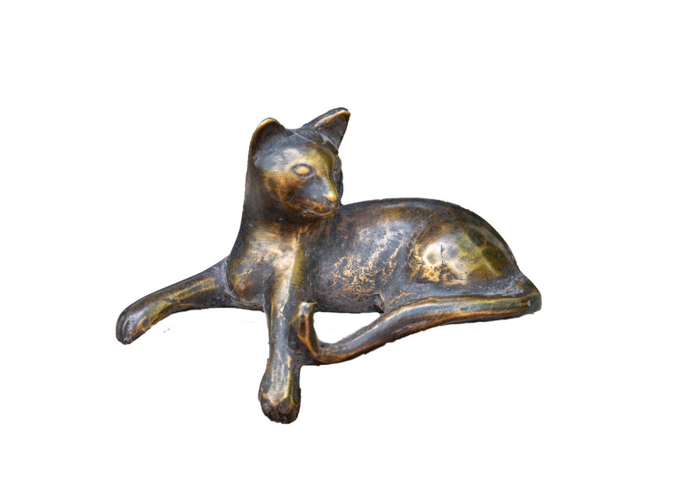 IDYL Dekofigur IDYL Bronze-Skulptur Liegende Katze klein von IDYL