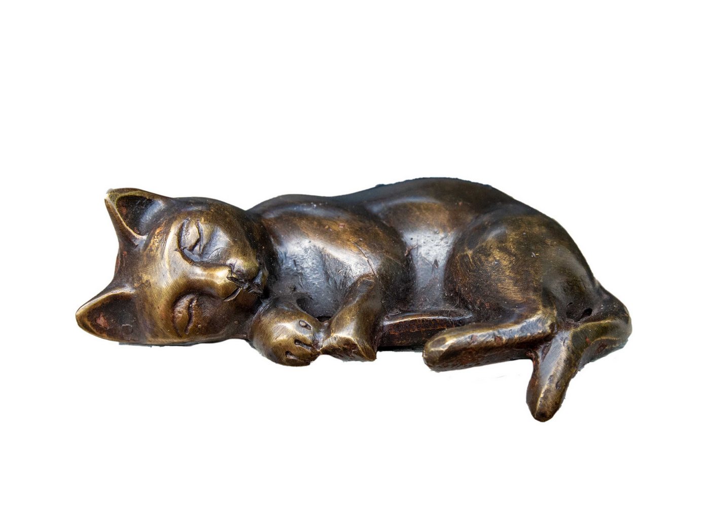 IDYL Dekofigur IDYL Bronze-Skulptur Schlafende Katze klein von IDYL