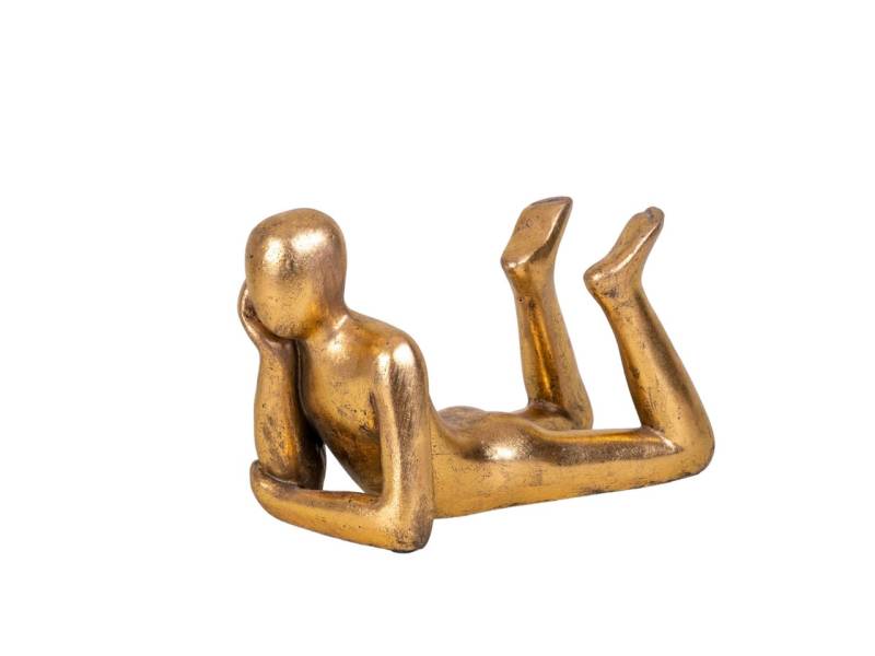 IDYL Dekofigur IDYL Moderne Skulptur Figur Sandsteinguss "Lying Man", Diese Figuren fallen auf durch ihre Schlichtheit und Eleganz von IDYL