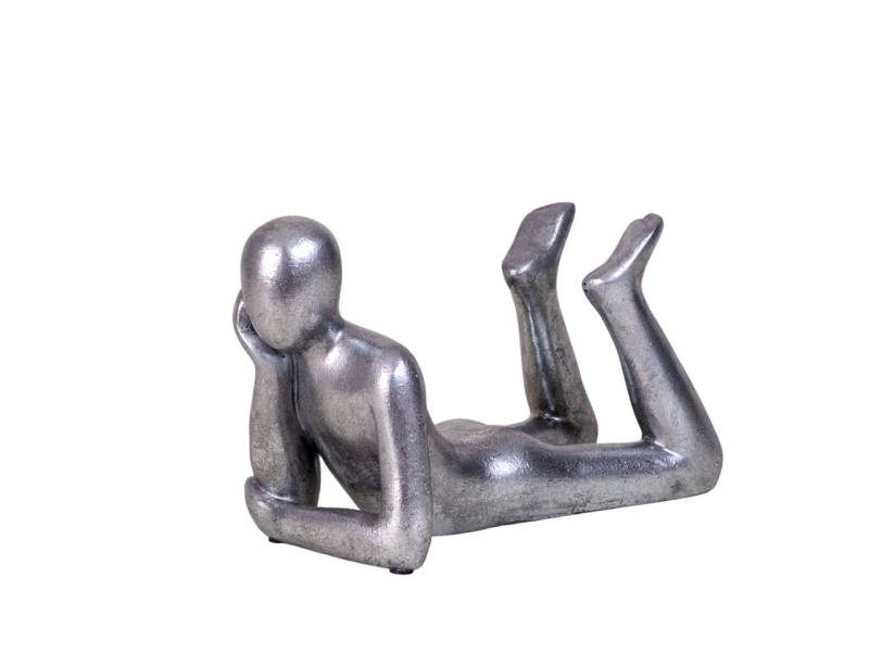 IDYL Dekofigur IDYL Moderne Skulptur Figur Sandsteinguss "Lying Man", Diese Figuren fallen auf durch ihre Schlichtheit und Eleganz von IDYL