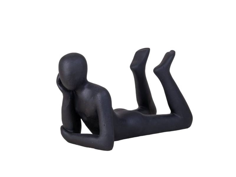 IDYL Dekofigur IDYL Moderne Skulptur Figur Sandsteinguss "Lying Man", Diese Figuren fallen auf durch ihre Schlichtheit und Eleganz von IDYL