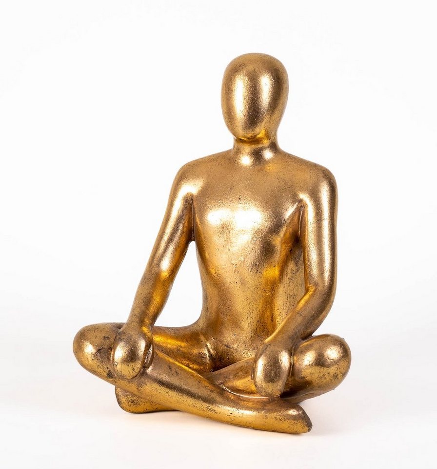 IDYL Dekofigur IDYL Moderne Skulptur Figur Sandsteinguss "Sitting Man crossed legs", Diese Figuren fallen auf durch ihre Schlichtheit und Eleganz IDYL Dekofigur IDYL Moderne Skulptur Figur Sandsteinguss "Sitting Man crossed legs", Diese Figuren fallen auf durch ihre Schlichtheit und Eleganz von IDYL