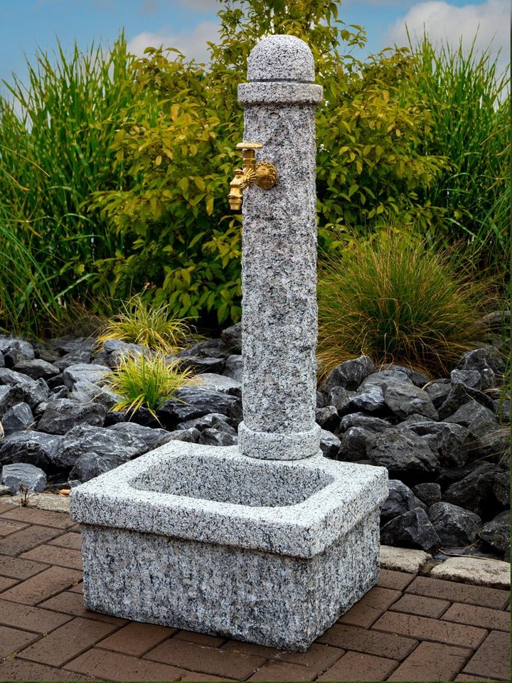 IDYL Gartenbrunnen Granit Gartenbrunnen, Granit – ein Naturprodukt – sehr robust – witterungsbeständig gegen Frost, Regen und UV-Strahlung. von IDYL