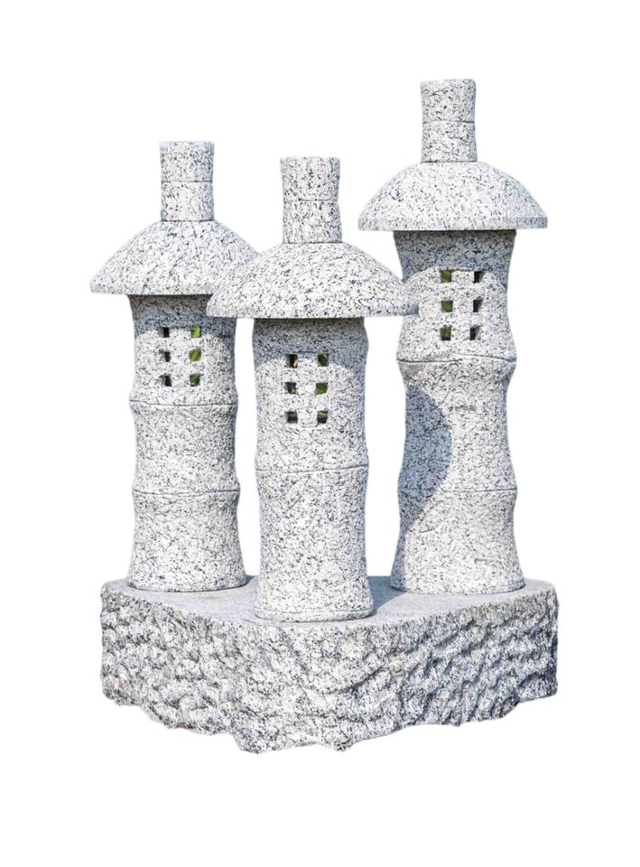 IDYL Gartenfigur Granitlaterne Fujii 3-fach Bambushäuser, Granit ein hochwertiger und robuster Stein IDYL Gartenfigur Granitlaterne Fujii 3-fach Bambushäuser, Granit ein hochwertiger und robuster Stein von IDYL