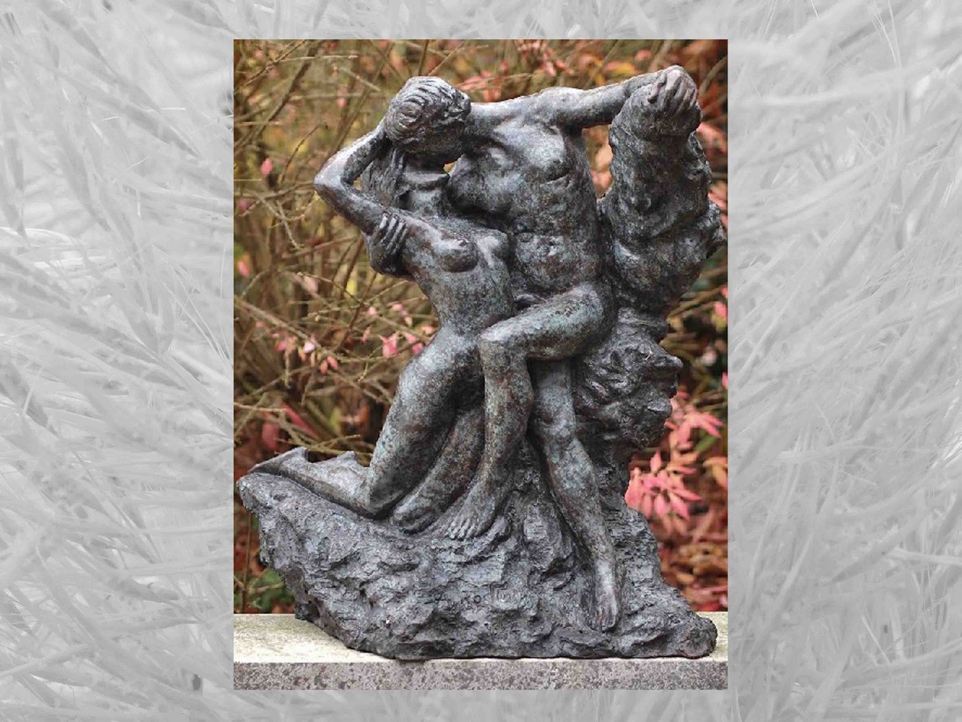 IDYL Gartenfigur IDYL Bronze-Skulptur Der Kuss von Rodin, Bronze von IDYL