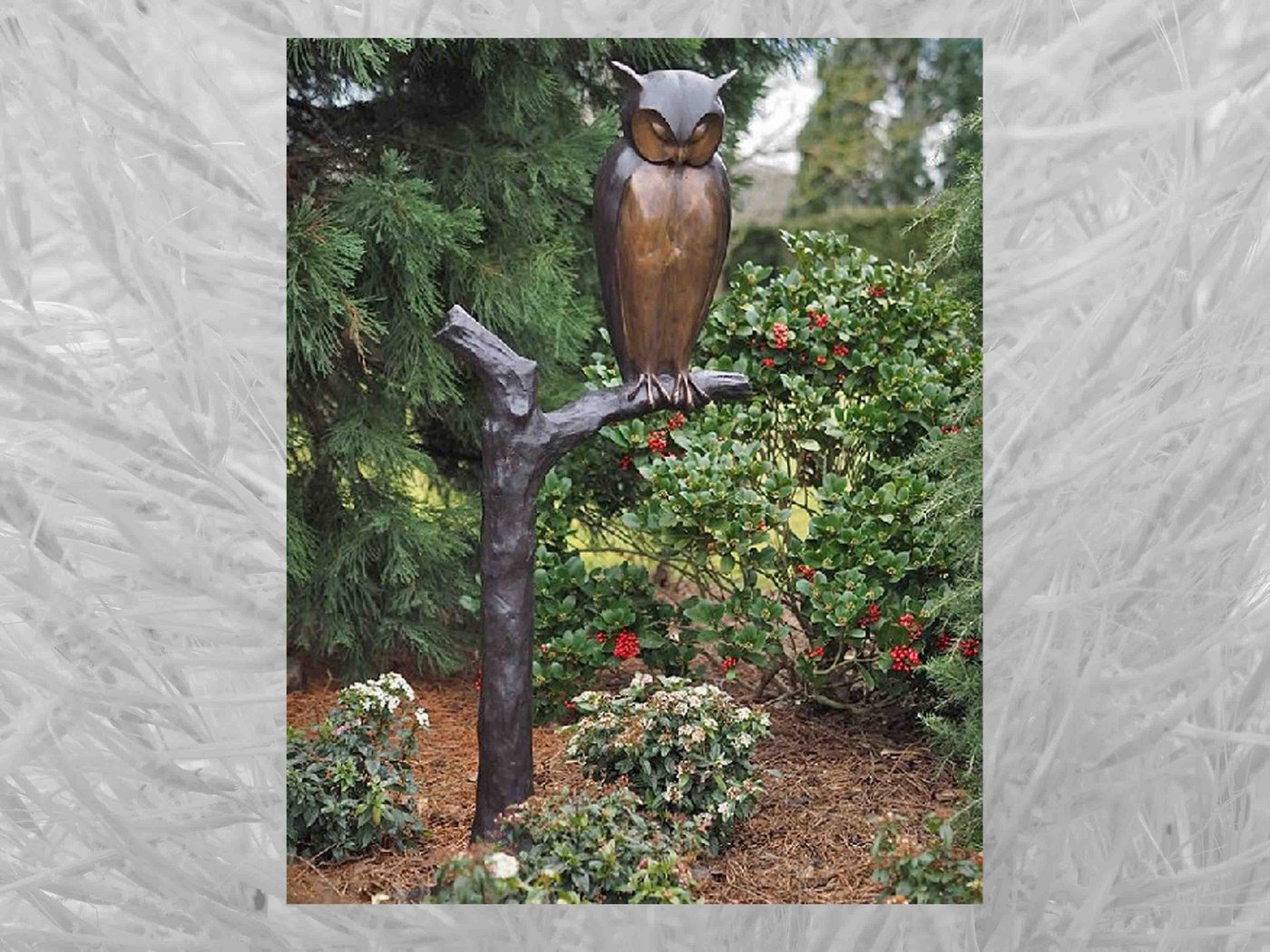IDYL Gartenfigur IDYL Bronze-Skulptur Eule auf Baum, Bronze von IDYL