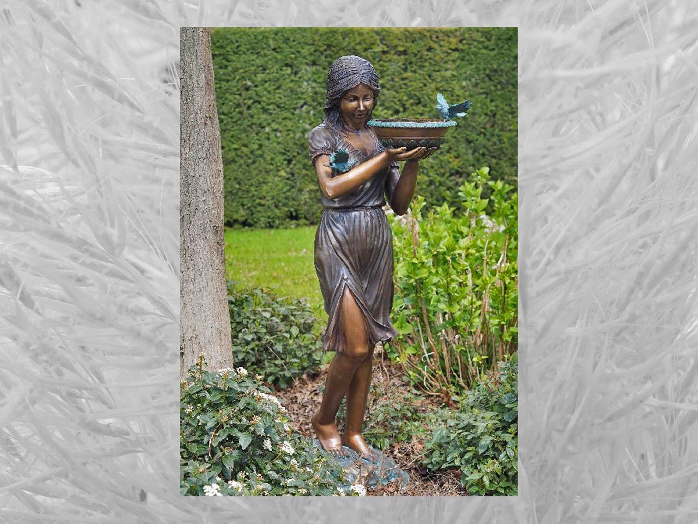 IDYL Gartenfigur IDYL Bronze-Skulptur Frau stehend, Bronze von IDYL